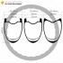 360±15g ultraleichte Wellenform 700C 40x28mm Carbon Tubeless Felge mit Haken/ohne Haken/Tubular für Rennrad